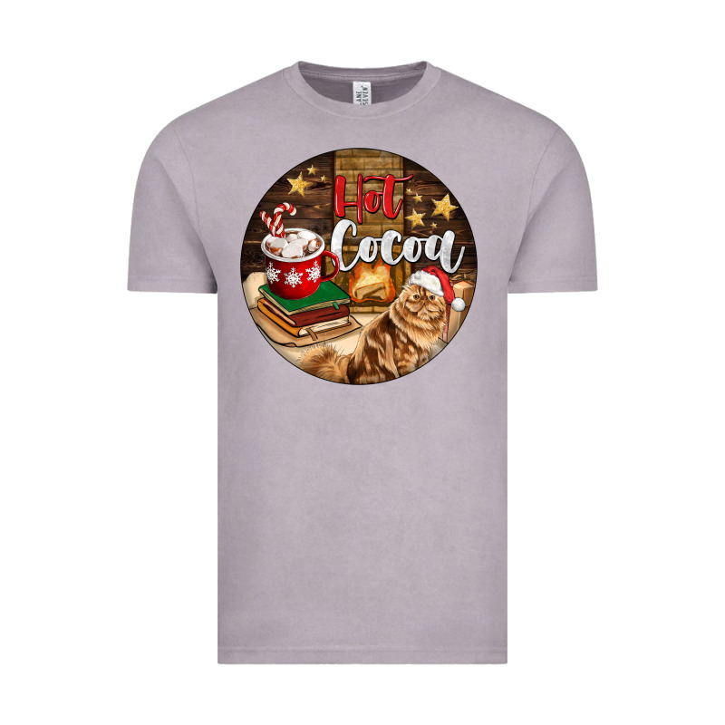 Hot Cocoa With Cat Vintage Tee by FaDigitalArtStudio | Teevron