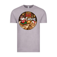 Vintage Zinc Hot Cocoa With Cat Vintage Tee - FaDigitalArtStudio