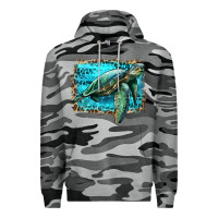 Slate Camo sea turtle with background Premium Hoodie - Artiststas