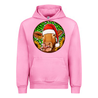 Fuchsia Pink christmas circle earrings Urban Hoodie - Jasminsmagicworld