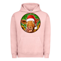 Pigment Salmon christmas circle earrings Urban Hoodie - Jasminsmagicworld