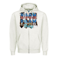 Oatmeal Heather Boom Boom Baby Zipper Hoodie - JahusDesignShop