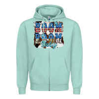 Seafoam Boom Boom Baby Zipper Hoodie - JahusDesignShop