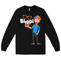 Black Kids Cartoon Blippis funny Long Sleeve Tee - maiPhamDesign