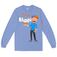 Colony Blue Kids Cartoon Blippis funny Long Sleeve Tee - maiPhamDesign