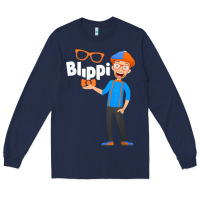 Kids Cartoon Blippis Funny Long Sleeve Tee | Teevron