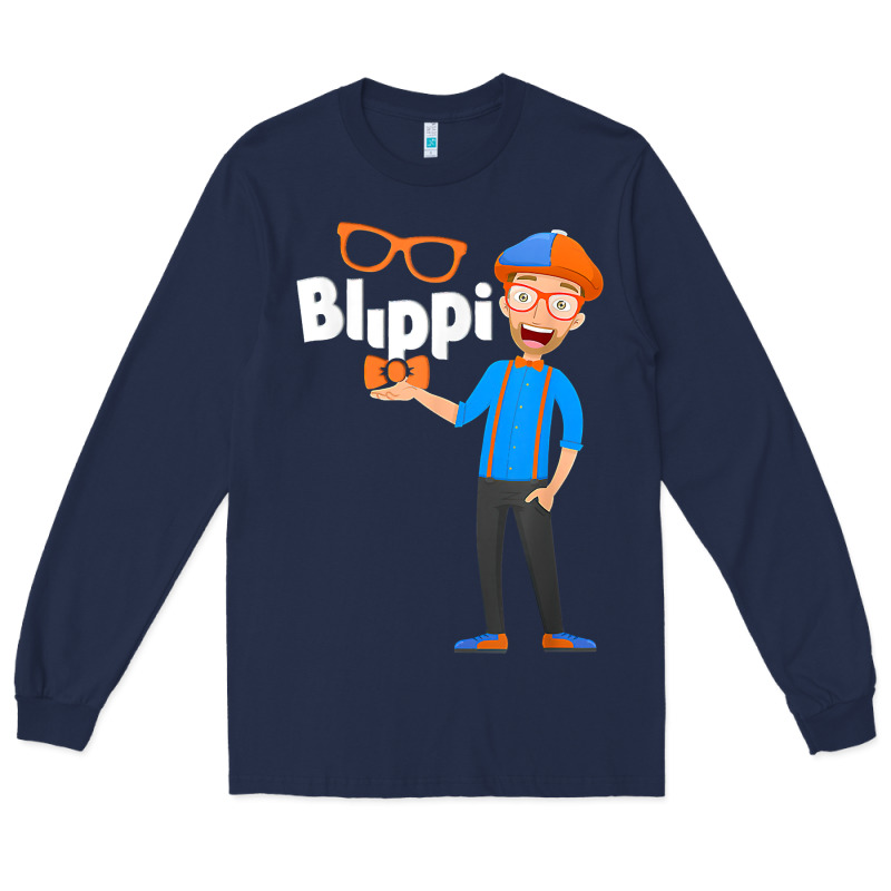 Kids Cartoon Blippis Funny Long Sleeve Tee by maiPhamDesign | Teevron