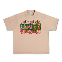 Burro Just A Girl Who Loves Christmas Urban Heavy Tee - FaDigitalArtStudio