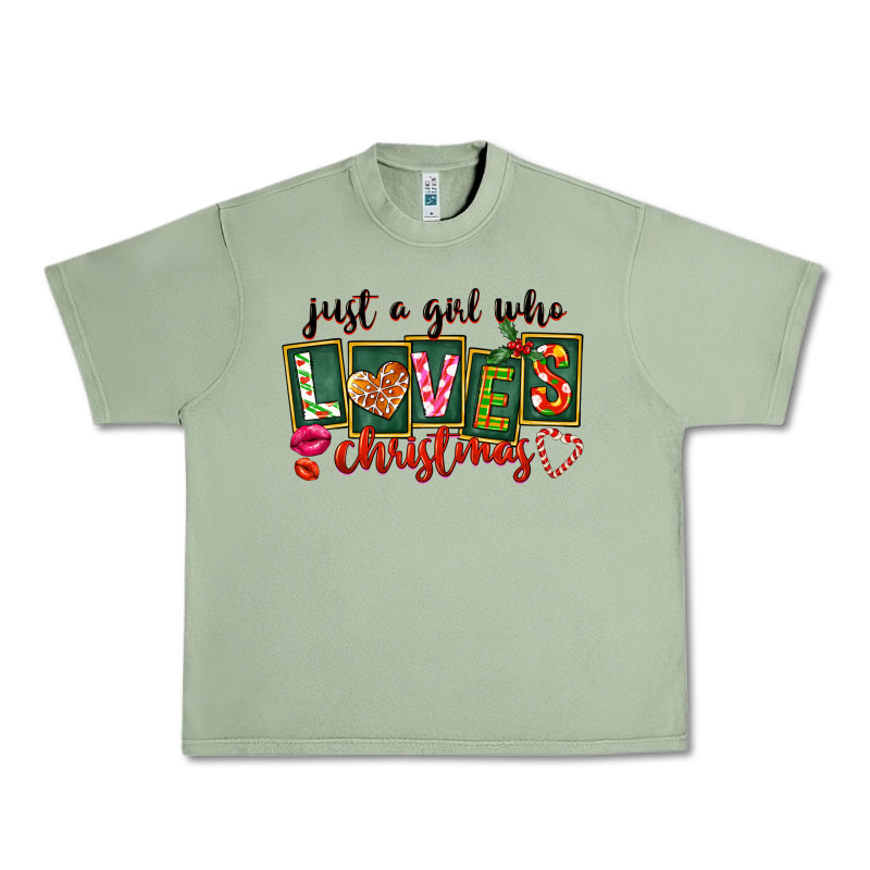 Just A Girl Who Loves Christmas Urban Heavy Tee by FaDigitalArtStudio | Teevron