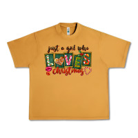 Peanut Butter Just A Girl Who Loves Christmas Urban Heavy Tee - FaDigitalArtStudio