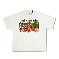 Pistachio Just A Girl Who Loves Christmas Urban Heavy Tee - FaDigitalArtStudio