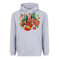 Heather Grey Christmas black girl sneakers Heavyweight Hoodie - RanaPortraitStore