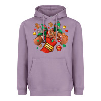 Lavender Christmas black girl sneakers Heavyweight Hoodie - RanaPortraitStore