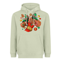 Matcha Christmas black girl sneakers Heavyweight Hoodie - RanaPortraitStore