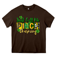 Chocolate Brown Just call me pinch charming Heavy Core Tee - CowGirlArtShop
