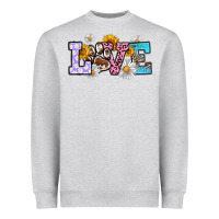 Dog Paw Love Heavyweight Sweatshirt | Teevron