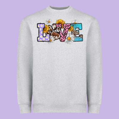Dog Paw Love Heavyweight Sweatshirt Designed By Ranaportraitstore