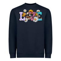 Navy dog paw love Heavyweight Sweatshirt - RanaPortraitStore