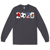 Smoke North America 2026 Football  Canada USA Mexico Soccer Long Sleeve Tee - maiPhamDesign