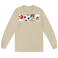 Mushroom North America 2026 Football  Canada USA Mexico Soccer Long Sleeve Tee - maiPhamDesign