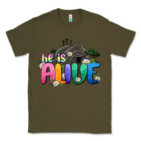 Army Green Easter Day He is alive Classic Tee - OliviaCreatesArt