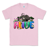 Bubblegum Pink Easter Day He is alive Classic Tee - OliviaCreatesArt