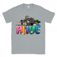 Heather Grey Easter Day He is alive Classic Tee - OliviaCreatesArt