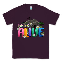 Plum Easter Day He is alive Classic Tee - OliviaCreatesArt