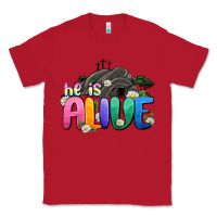 Red Easter Day He is alive Classic Tee - OliviaCreatesArt