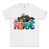 White Easter Day He is alive Classic Tee - OliviaCreatesArt