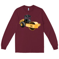 Burgundy Compactor Illustrations Long Sleeve Tee - LillyAllenDesigns
