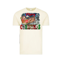 Vintage Arctic Merry Christmas Santa Sleigh Vintage Tee - FaDigitalArtStudio