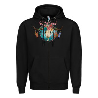 Black Wild Soul Zipper Hoodie - JahusDesignShop