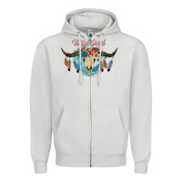 Dove Grey Wild Soul Zipper Hoodie - JahusDesignShop