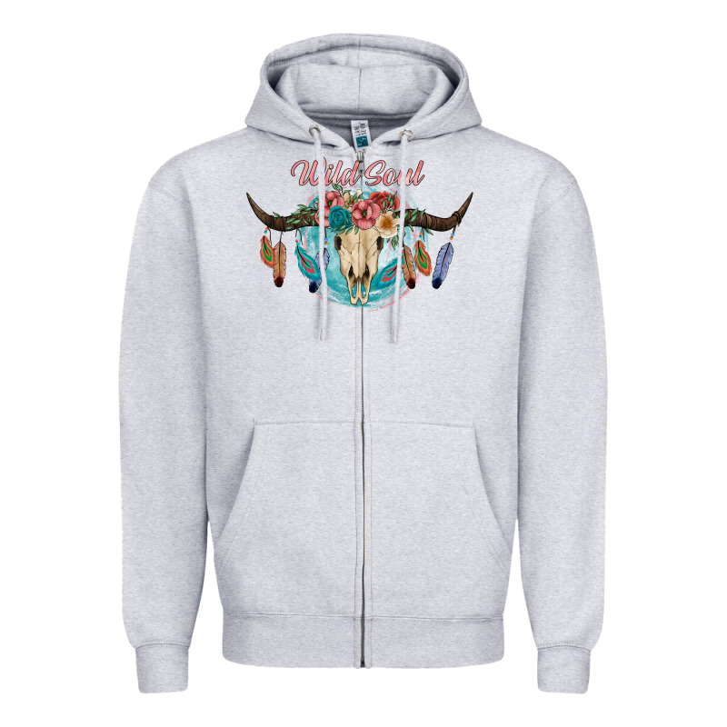 Wild Soul Zipper Hoodie by JahusDesignShop | Teevron