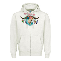 Oatmeal Heather Wild Soul Zipper Hoodie - JahusDesignShop
