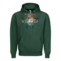 Sports Green Wild Soul Zipper Hoodie - JahusDesignShop