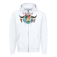 White Wild Soul Zipper Hoodie - JahusDesignShop