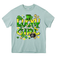 Arona lucky girl st. patricks day Heavy Core Tee - HowdyJamesFarm