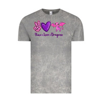 Cloud Rock Peace Love Dragons Vintage Tee - RanaPortraitStore