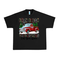 Black Farm Fresh Christmas Trees Cut Your Own Urban Heavy Tee - FaDigitalArtStudio