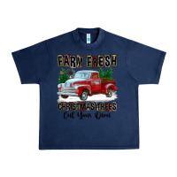 Navy Farm Fresh Christmas Trees Cut Your Own Urban Heavy Tee - FaDigitalArtStudio