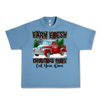 Pebble Blue Farm Fresh Christmas Trees Cut Your Own Urban Heavy Tee - FaDigitalArtStudio