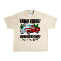 Sandshell Farm Fresh Christmas Trees Cut Your Own Urban Heavy Tee - FaDigitalArtStudio