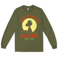 Army Green Peanuts, Great Pumpkin Believer Since 1966 Halloween Long Sleeve Tee - maiPhamDesign
