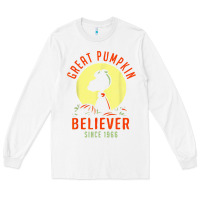 White Peanuts, Great Pumpkin Believer Since 1966 Halloween Long Sleeve Tee - maiPhamDesign