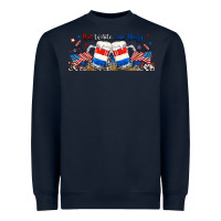 Navy red white and boozy libbey glass Heavyweight Sweatshirt - RanaPortraitStore