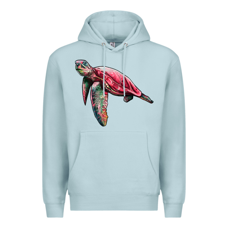 Sea Turtle Pink Glitter Premium Hoodie by Artiststas | Teevron