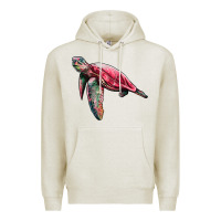 Oatmeal Heather sea turtle pink glitter Premium Hoodie - Artiststas