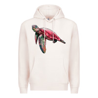 Pale Pink sea turtle pink glitter Premium Hoodie - Artiststas